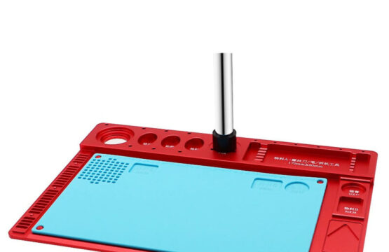 Anti-Corrosion Microscope Fixed Base High Temperature Integrated Aluminum Alloy Mat For Mobile Phone Pcb Repair Pad