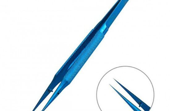 BLUE 0.15 TITANIUM STRAIGHT TWEEZER FOR IC WORK