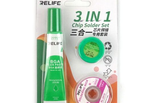 RELIFE RL-058 3 in 1 chip welding special set BGA solder paste Solder wick