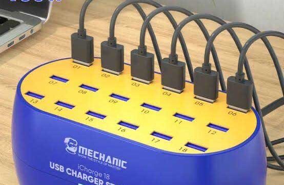 Mrger 18 Multechanic iChaiport USB Desktop Fast Charger Station for iPhone / Android Phone
