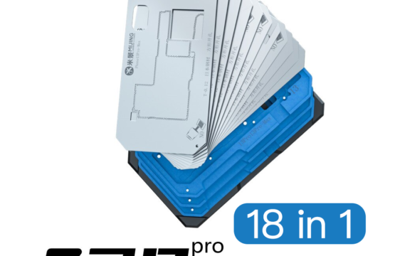 MiJing Z20 Pro 18 IN 1 BGA Reballing Stencil Kit For iPhone X-14Pro Max Middle Layer Motherboard Planting Tin Soldering Platform