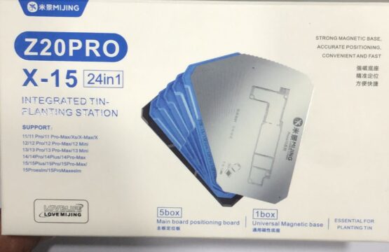 MiJing Z20 Pro Middle Layer BGA Reballing Stencil 24 in 1 Fixture for iPhone X-15 Pro Max Middle Layer Solder Platform