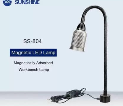SUNSHINE SS-804 Strong Magnetic Base Energy-saving lighting Aluminum Lampshade LED Table Lamp