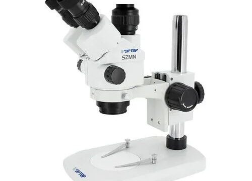 Soptop SZMN Trinocular Microscope With 0.5X Lens Led Light & CTV Lens