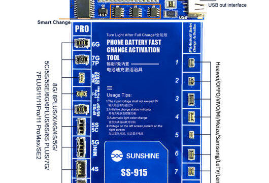 Sunshine SS-915 Smart Phone Built-In Battery Fast Charging And Actived Tool