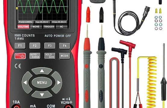 ZOTEK ZT-702S 2-in-1 Oscilloscope Multimeter with 2.8 Inch IPS Display,9999 Counts, Single Channel 10MHZ Bandwidth,48MSa/s High Real-time Sampling Rate,±400V Input Voltage